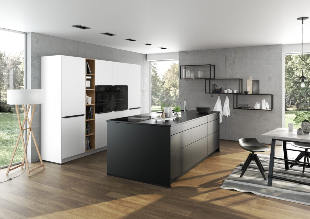 Zwart witte keuken