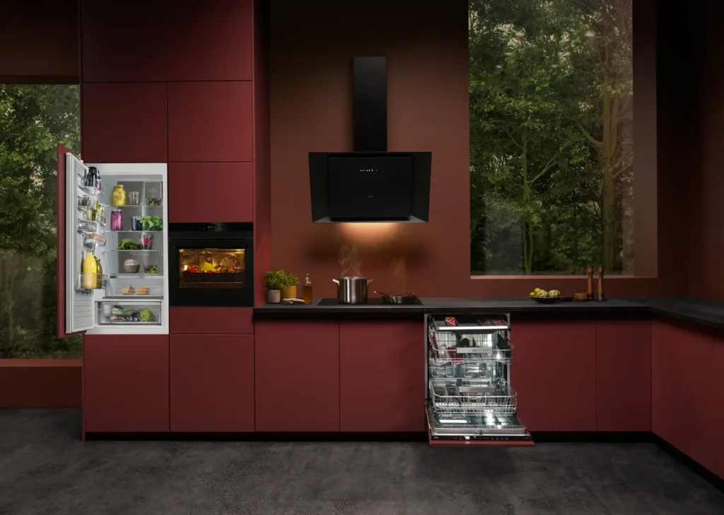 AEG rode keuken koelkast indeling Ecoline