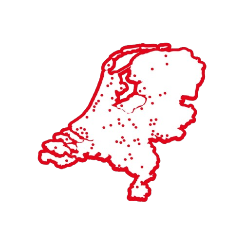 Landkaart keukenshowrooms Keukenspecialisten.nl