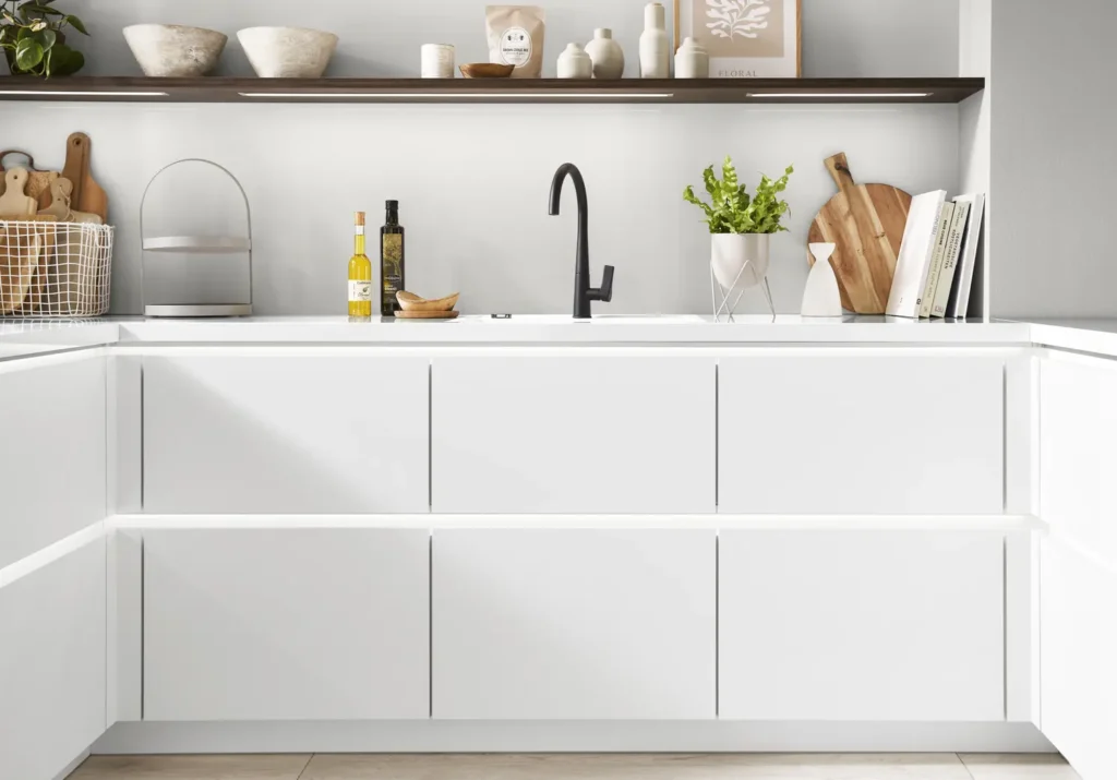 Witte moderne keuken Nobilia