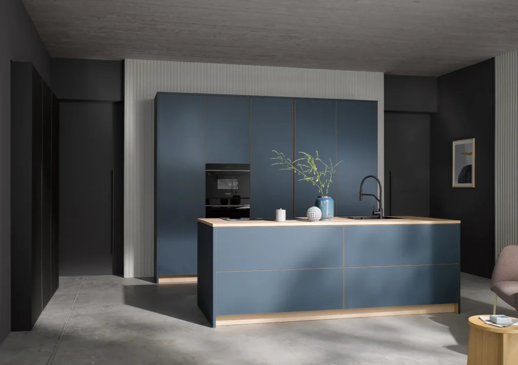 Blauwe keuken