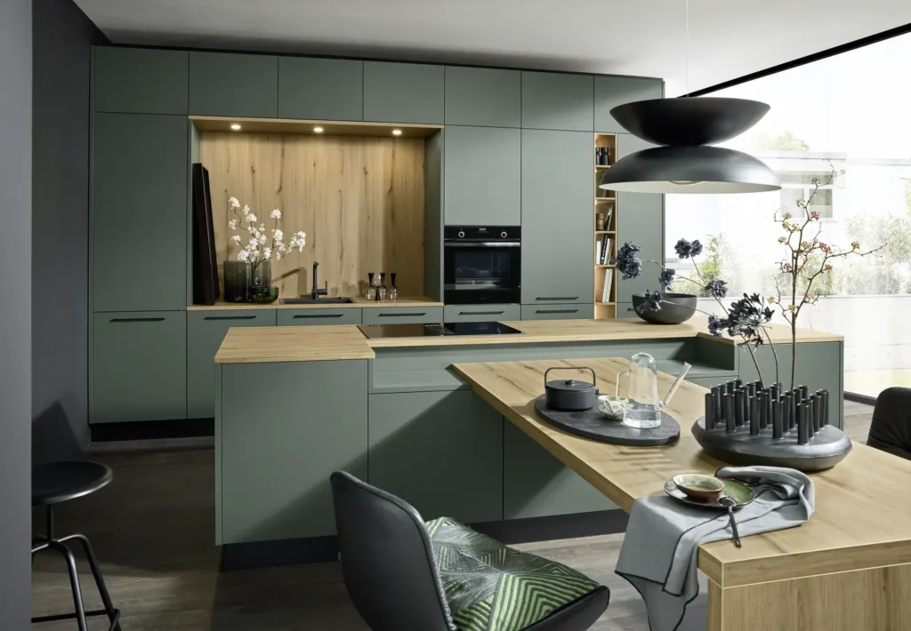 Groene keuken in Apeldoorn van Logic Kitchen