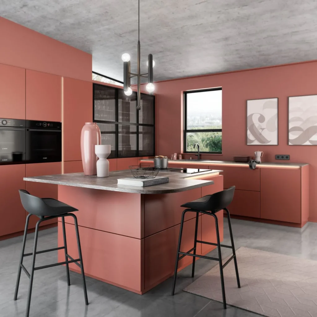 Keuken met bar van Bauformat