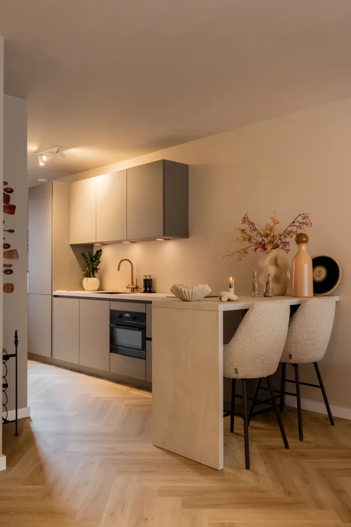 Taupe grijze keuken De Grote Huisverbouwing