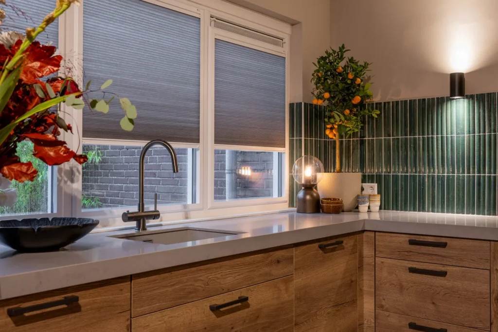 Werkblad en kraan Italiaanse keuken