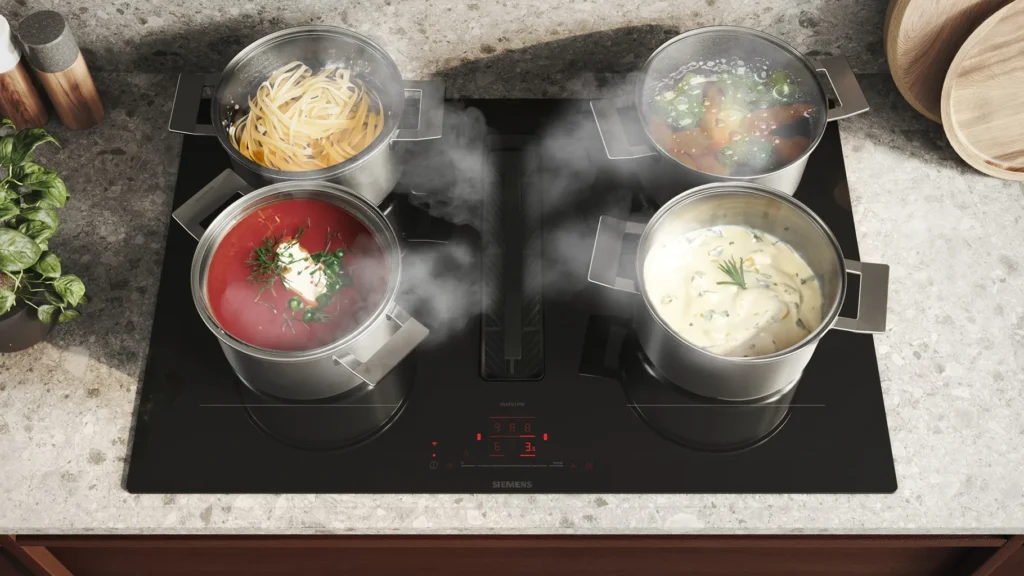 Inductie met afzuiging van Siemens