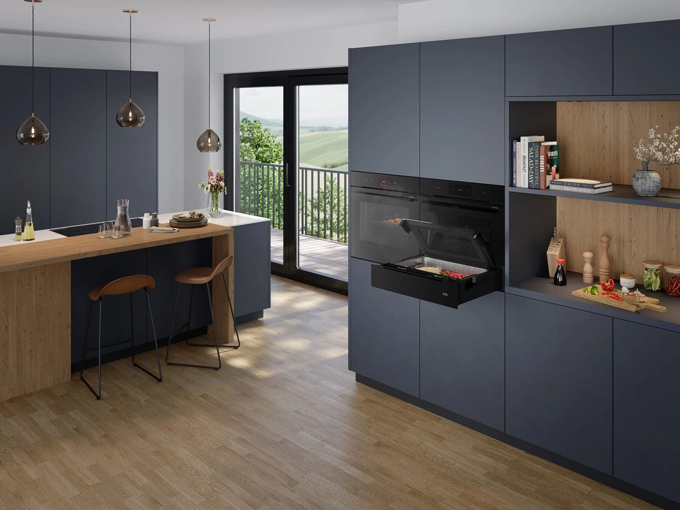 Bosch warmhoudlade in keuken