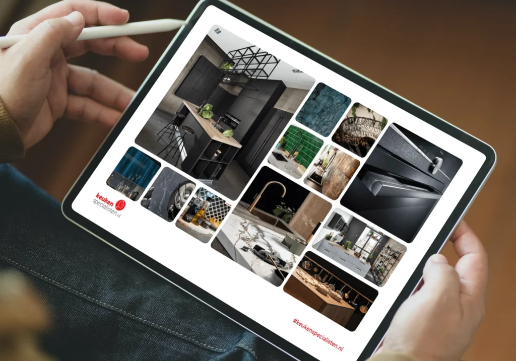 Moodboard tablet keuken